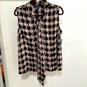 Covington 1X Sleeveless Multicolor semi sheer top. Brand New with tags.